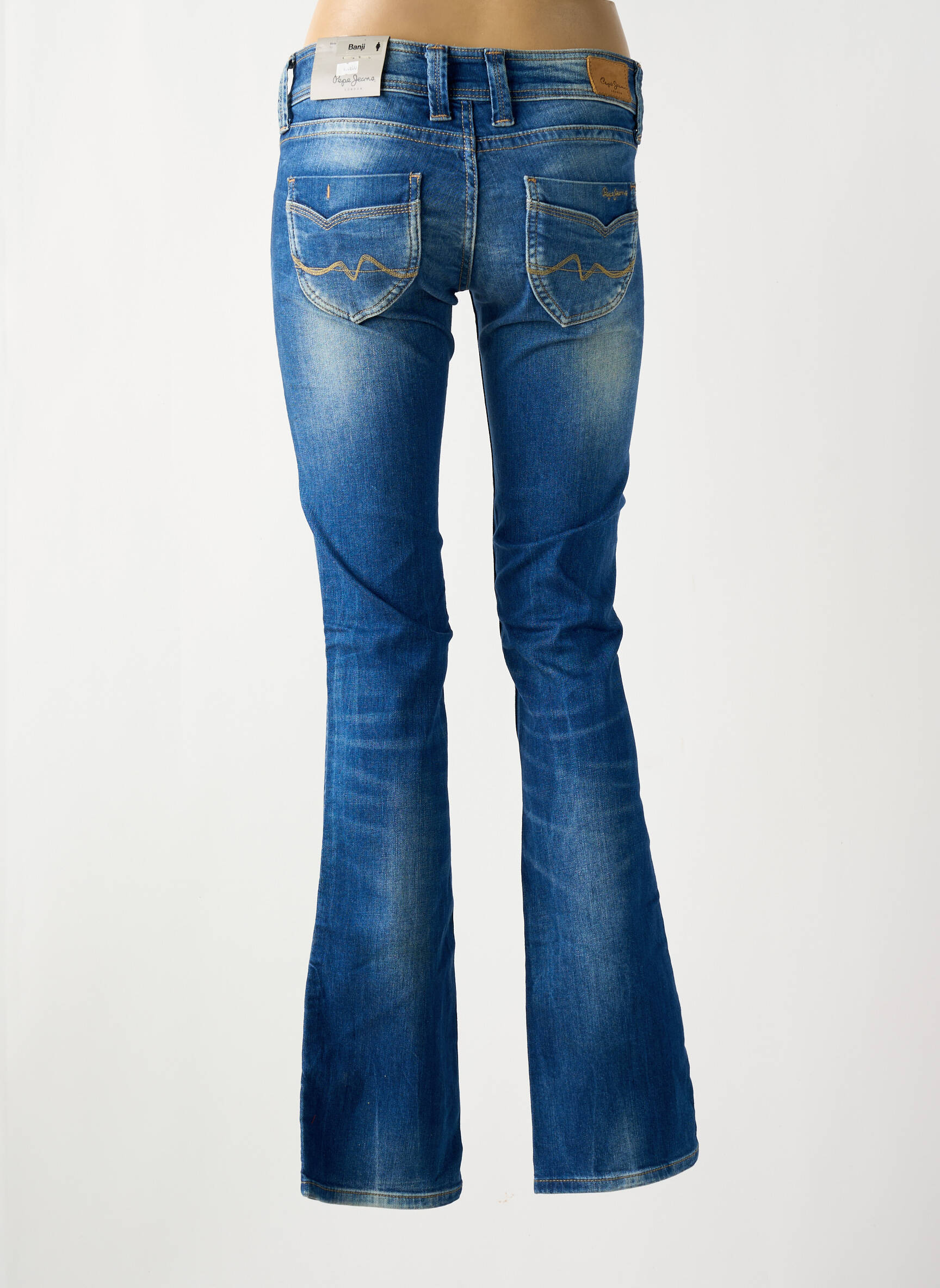 Bootcut džinsai kišenės mėlyna PEPE JEANS moteris