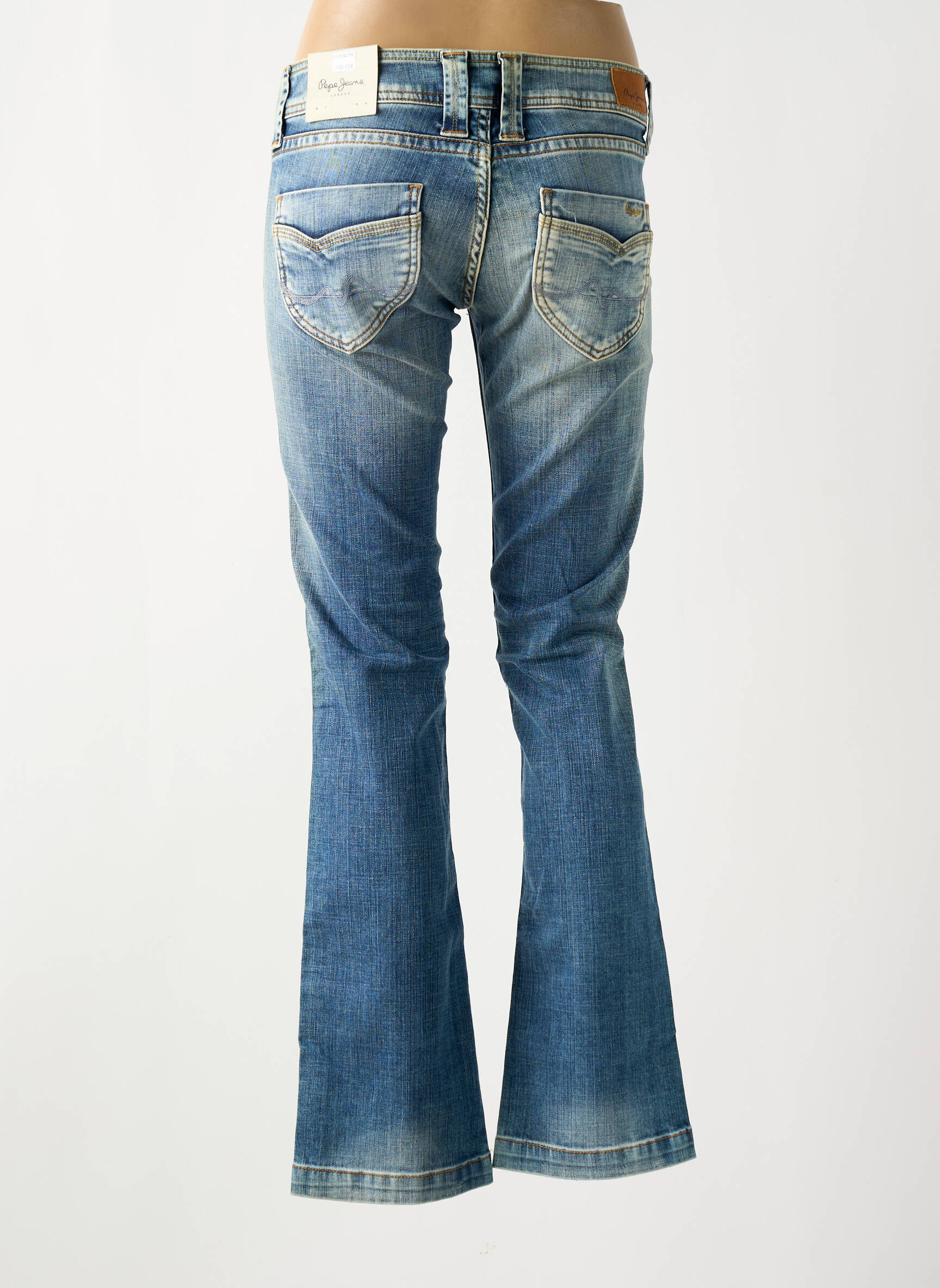 Bootcut džinsai kišenės mėlyna PEPE JEANS moteris