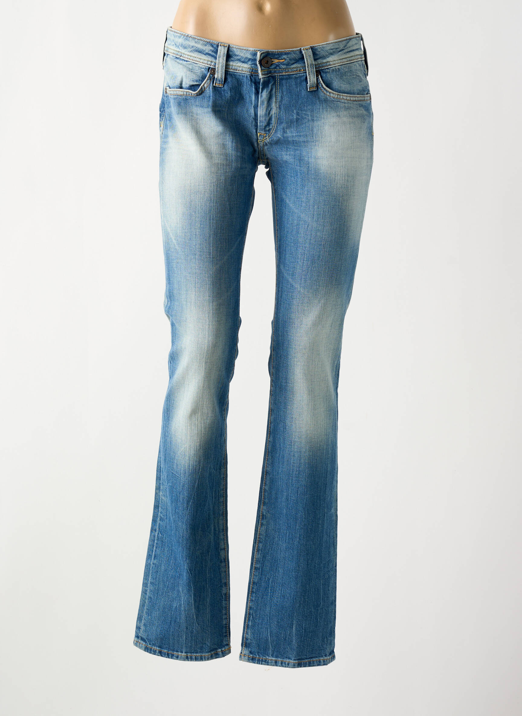 Bootcut džinsai kišenės mėlyna PEPE JEANS moteris