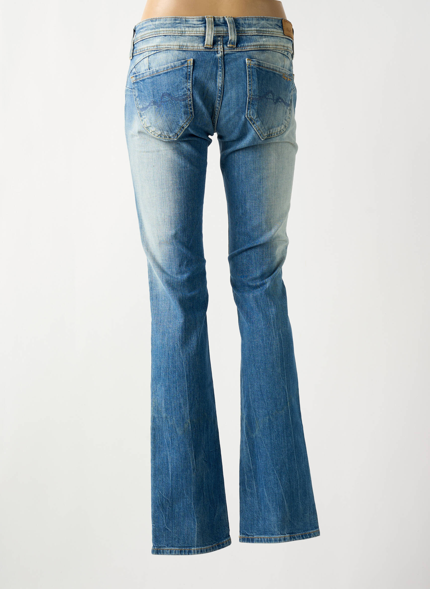 Bootcut džinsai kišenės mėlyna PEPE JEANS moteris