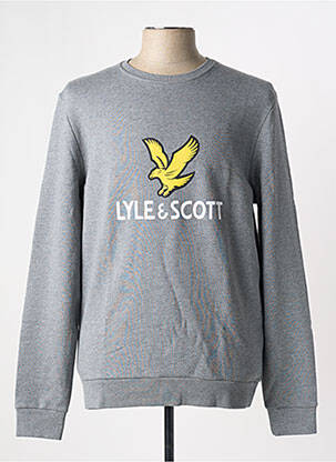 Mikroskopas ilgos rankovės ilgos rankovės pilka LYLE & SCOTT vyras