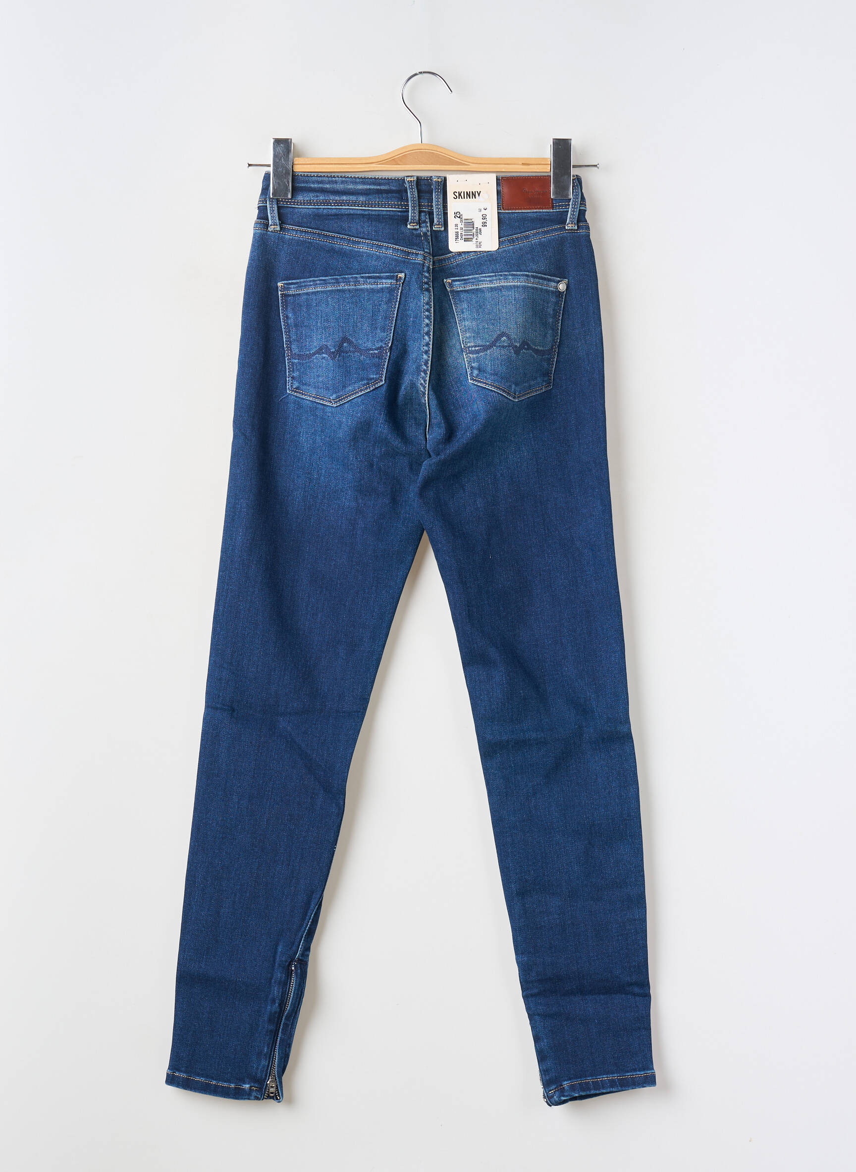 Lieknos džinsai kišenės mėlyna PEPE JEANS moteris