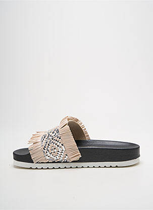 Mule/sabotai satino audinys plokščias kulnas iki 3 cm sidabrinė DN.SIXTY SEVEN moteris