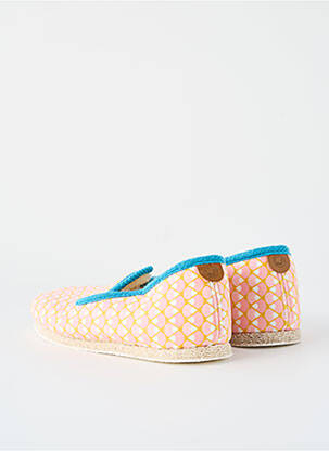 Bateliai/pantofliai apvalus mygtukas plokščias kulnas iki 3 cm rožinė CHAUSSE MOUTON moteris
