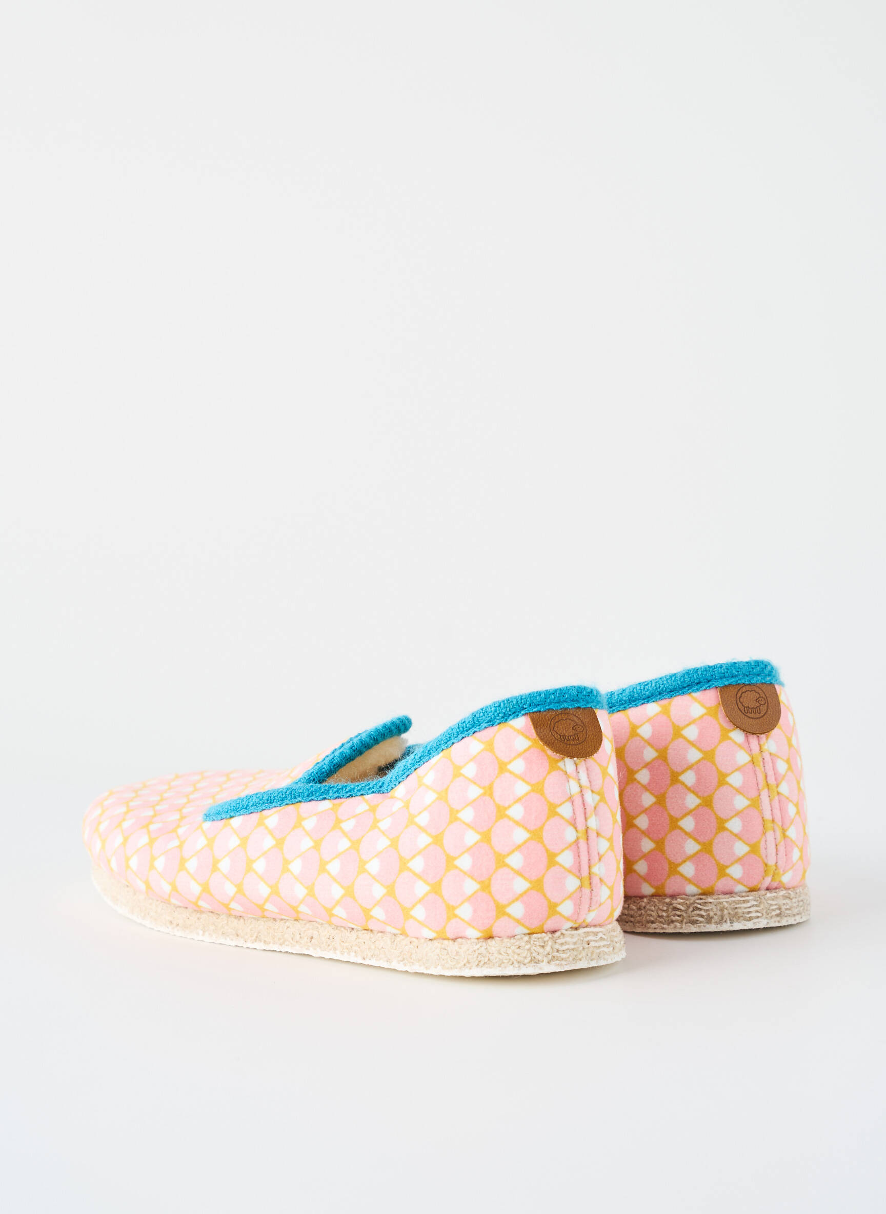 Bateliai/pantofliai apvalus mygtukas plokščias kulnas iki 3 cm rožinė CHAUSSE MOUTON moteris
