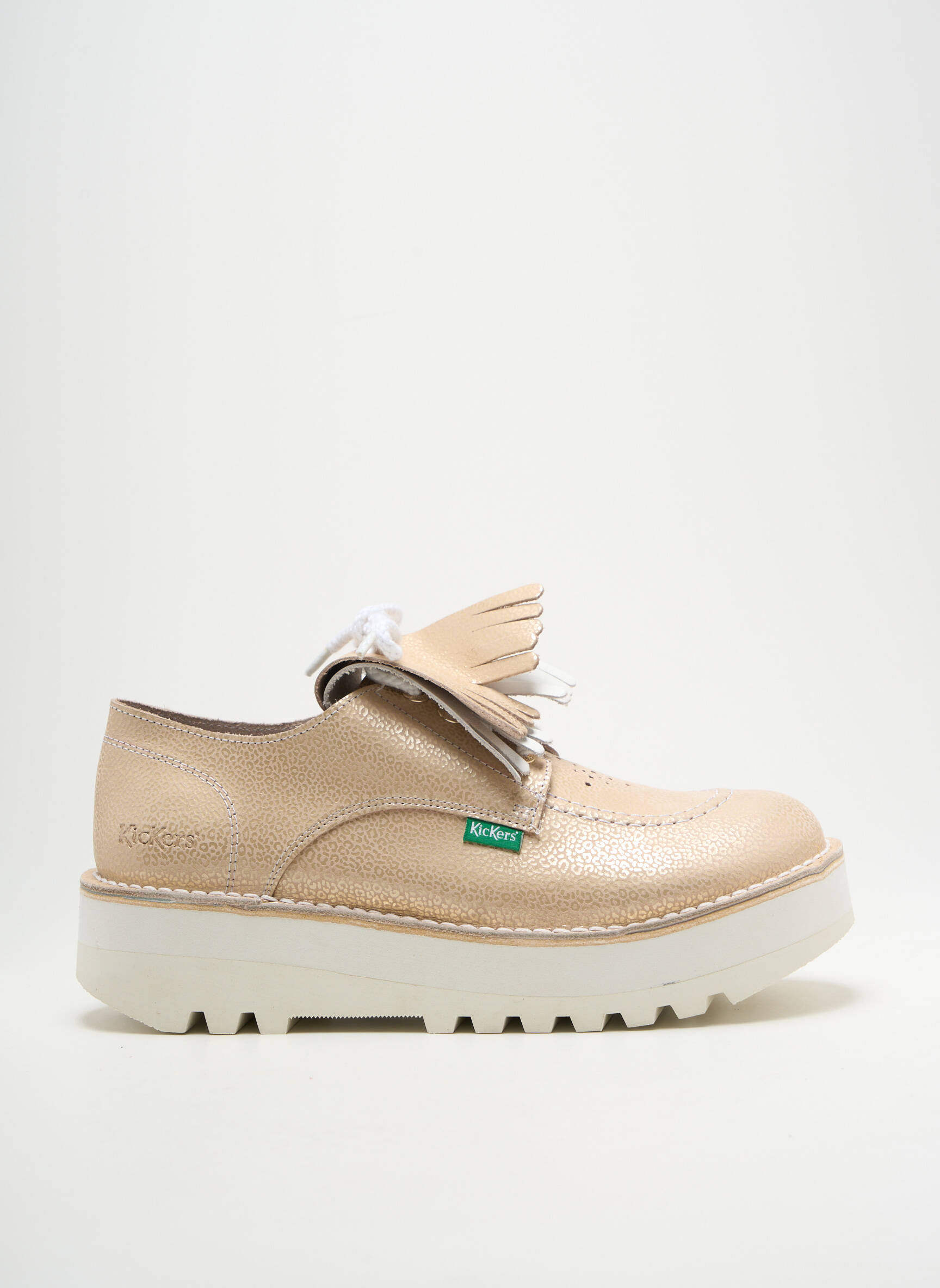 Derbiai spauda kulnas nuo 4 iki 6 cm bežinis KICKERS moteris