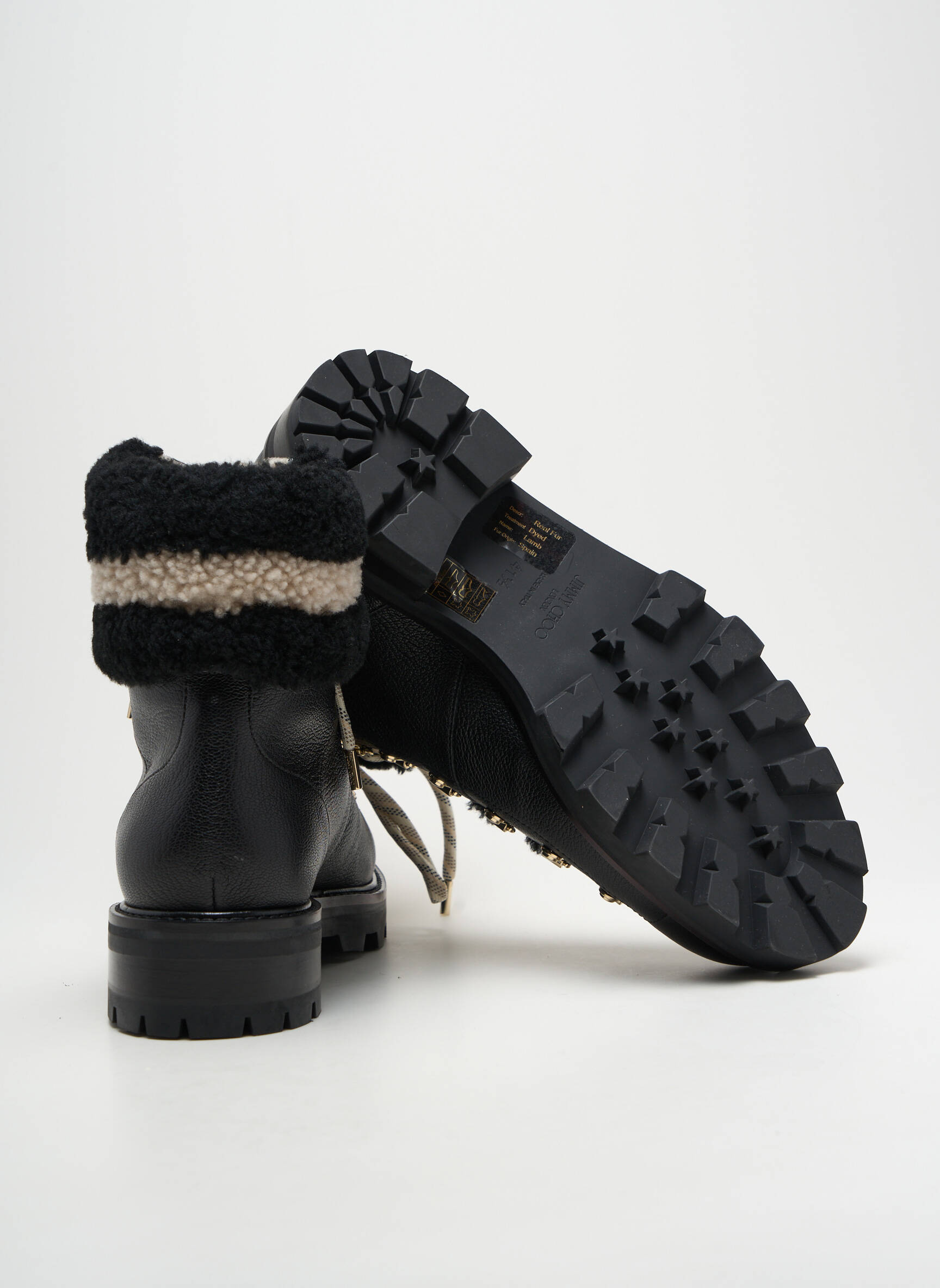 Batai/botai pamušalas kulnas nuo 4 iki 6 cm juodas JIMMY CHOO moteris