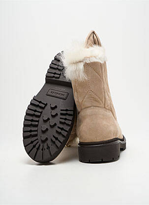Batai/botai pamušalas plokščias kulnas iki 3 cm bežinis MONCLER moteris