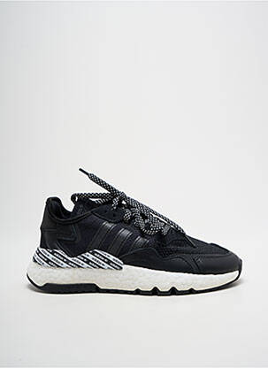 Bėgimo bateliai satino audinys apvalus mygtukas juodas ADIDAS unisexas