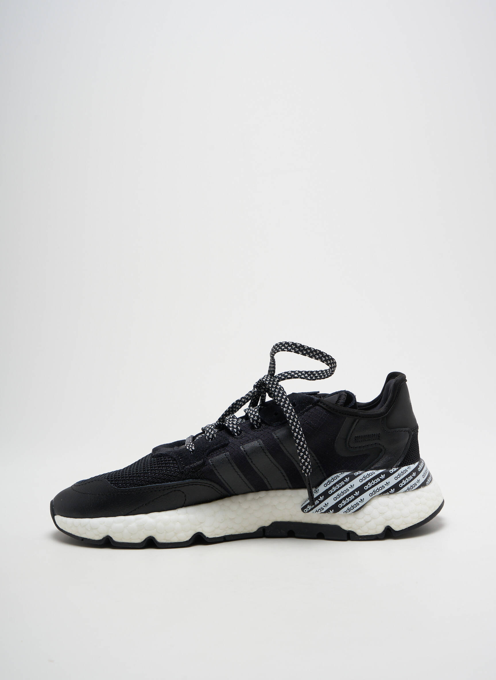 Bėgimo bateliai satino audinys apvalus mygtukas juodas ADIDAS unisexas