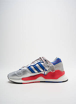 Bėgimo bateliai lygus audinys apvalus mygtukas sidabrinė ADIDAS vyras