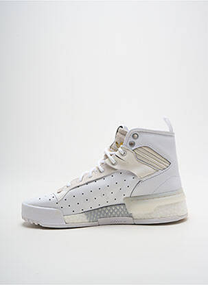 Bėgimo bateliai apvalus mygtukas plokščias kulnas iki 3 cm baltas ADIDAS moteris