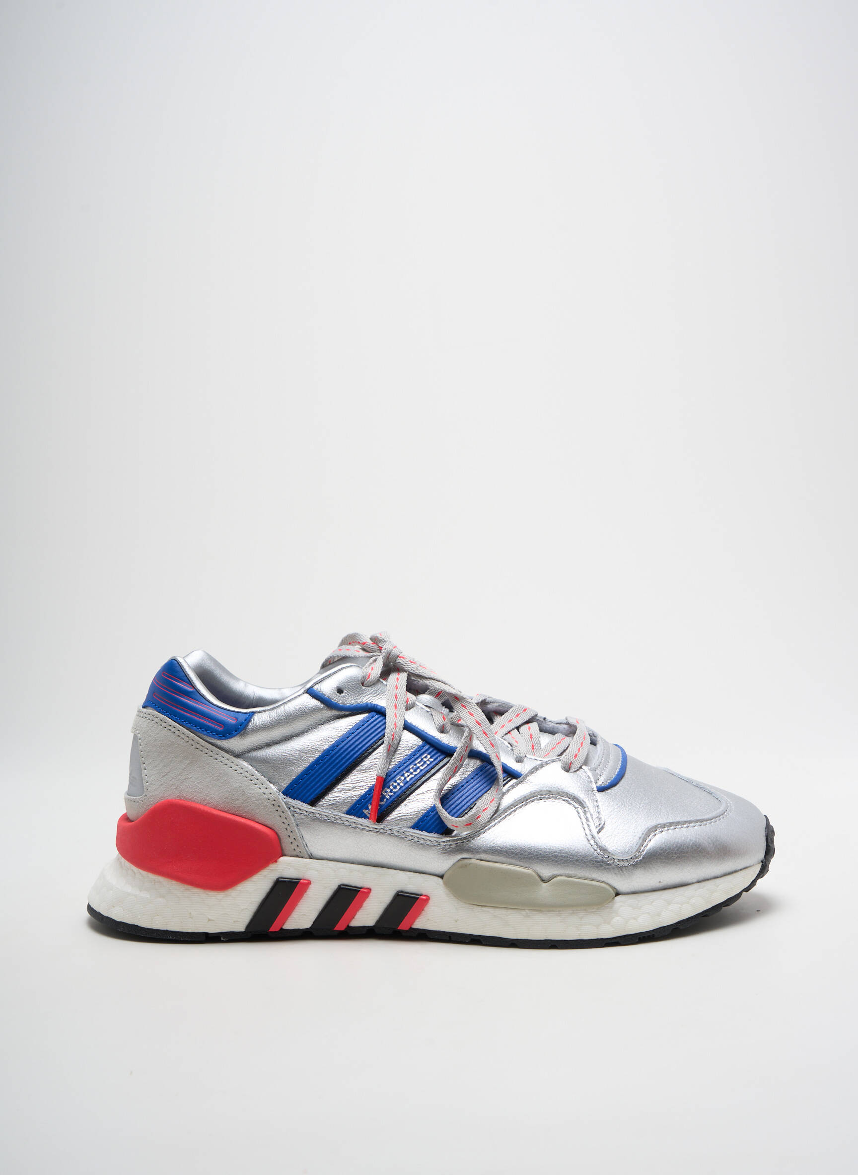 Bėgimo bateliai lygus audinys apvalus mygtukas sidabrinė ADIDAS vyras