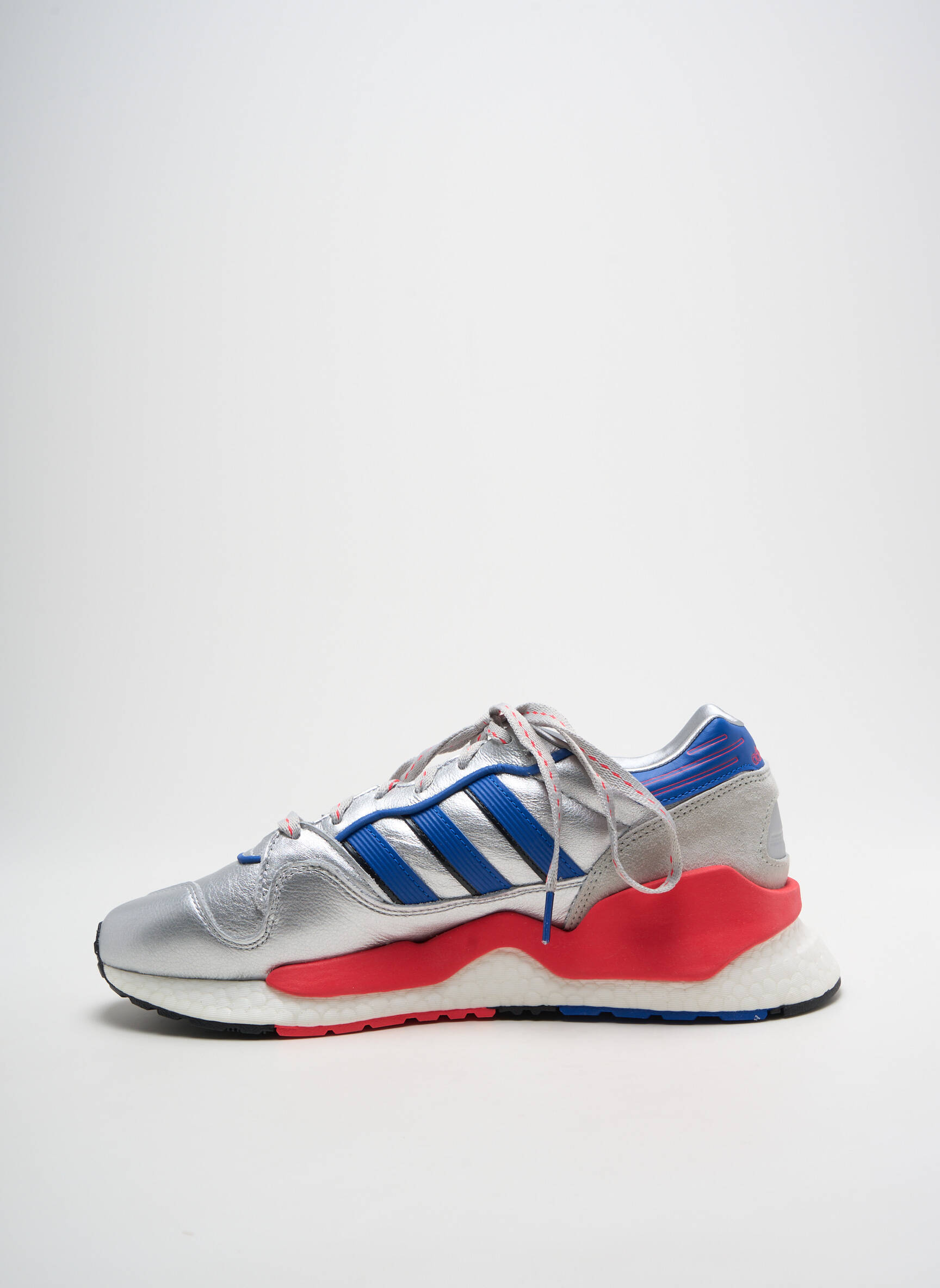 Bėgimo bateliai lygus audinys apvalus mygtukas sidabrinė ADIDAS vyras