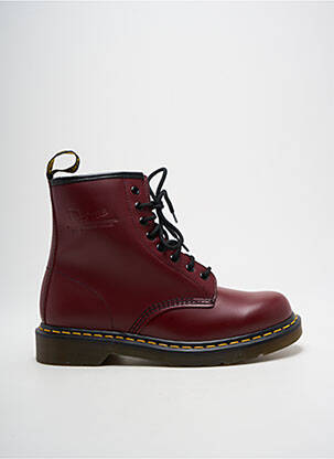 Batai/botai lygus medžiaga plokščias kulnas iki 3 cm raudona DR MARTENS moteris