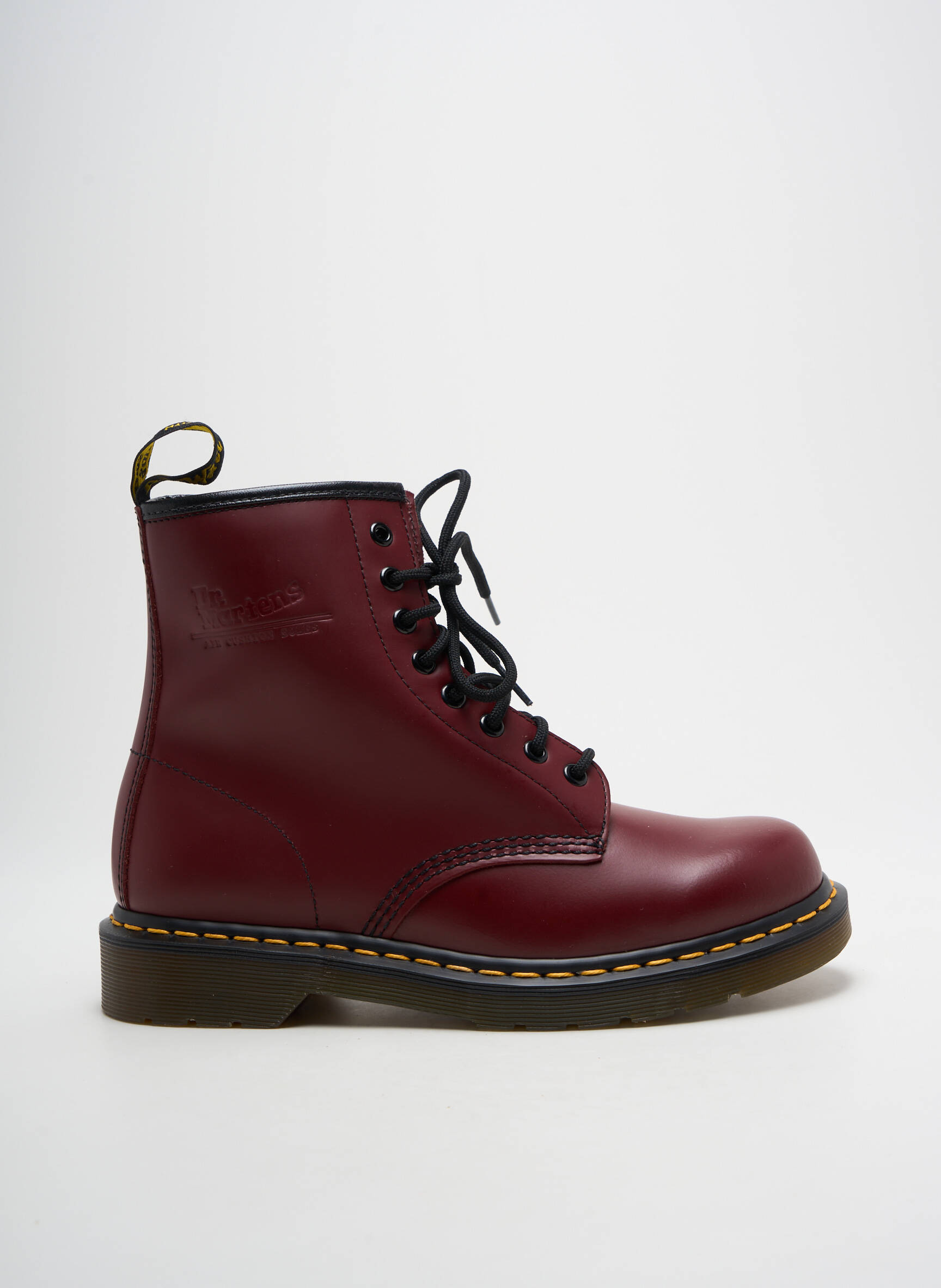 Batai/botai lygus medžiaga plokščias kulnas iki 3 cm raudona DR MARTENS moteris