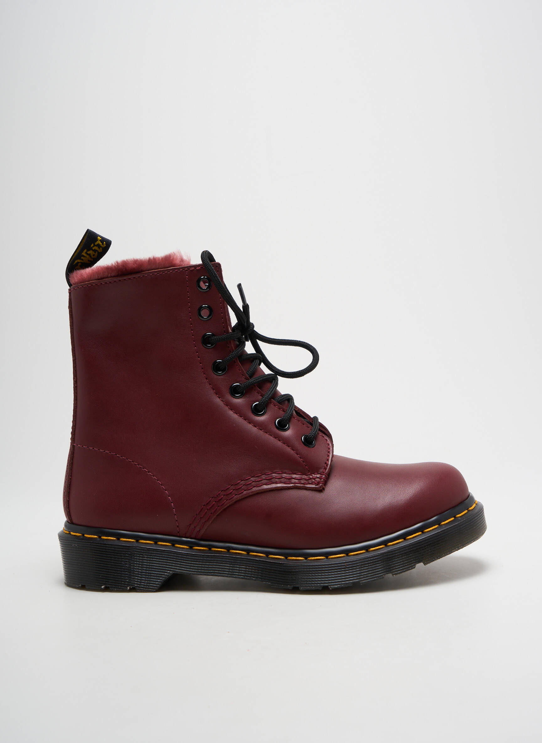 Batai/botai pamušalas plokščias kulnas iki 3 cm violetinis DR MARTENS moteris