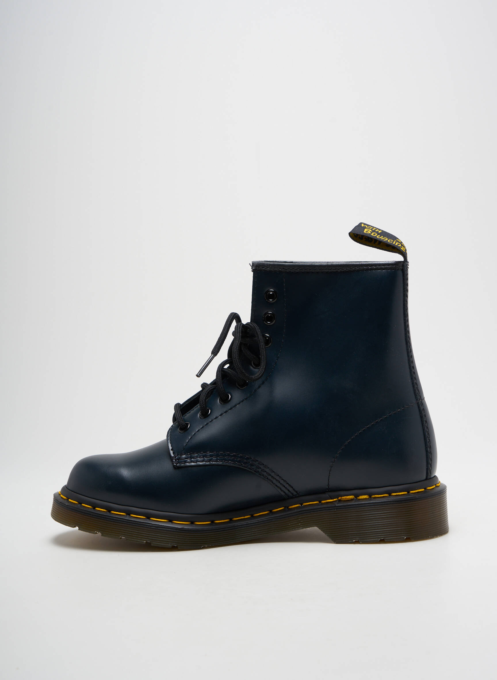 Batai/botai lygus medžiaga plokščias kulnas iki 3 cm mėlyna DR MARTENS moteris