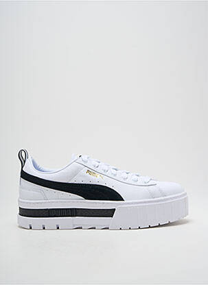 Bėgimo bateliai platforma kulnas nuo 4 iki 6 cm baltas PUMA moteris