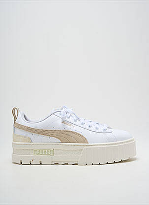 Bėgimo bateliai platforma kulnas nuo 4 iki 6 cm baltas PUMA moteris