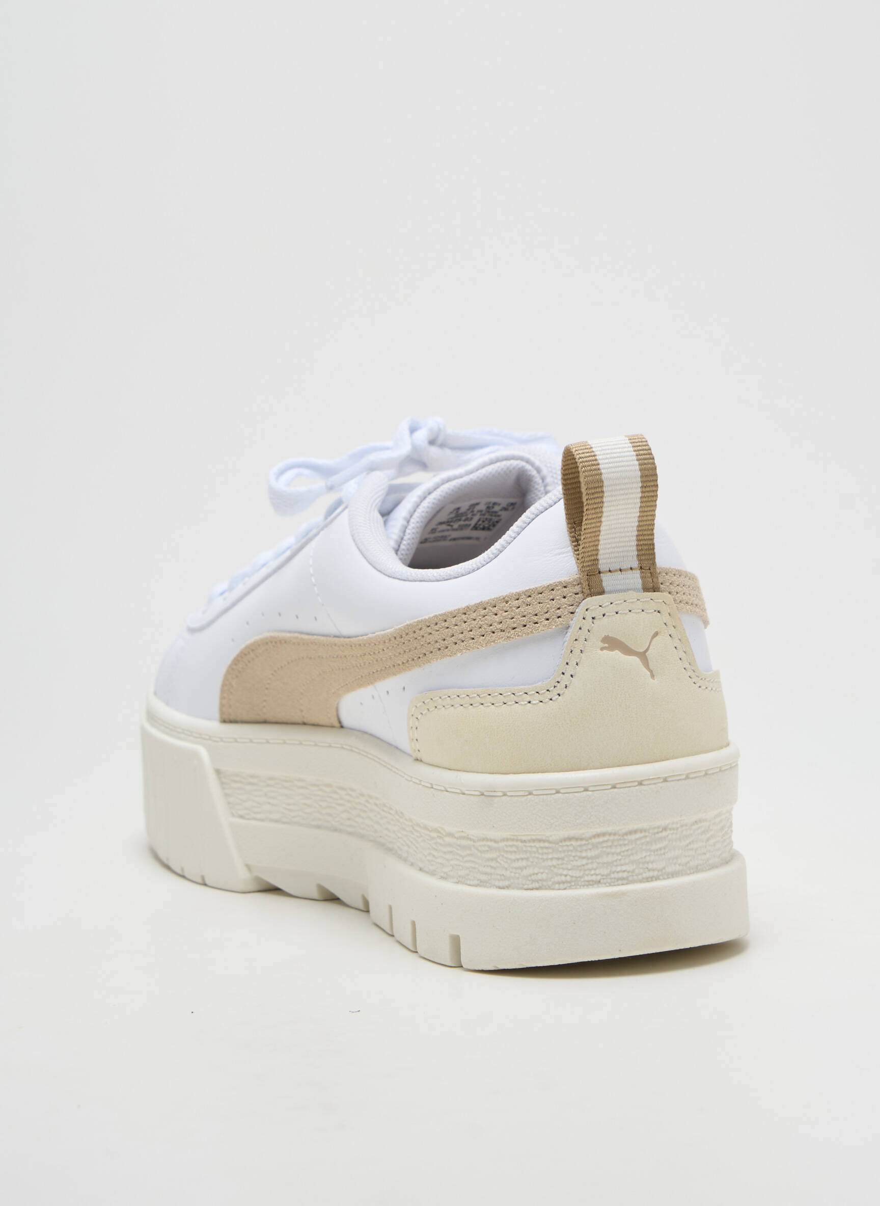 Bėgimo bateliai platforma kulnas nuo 4 iki 6 cm baltas PUMA moteris
