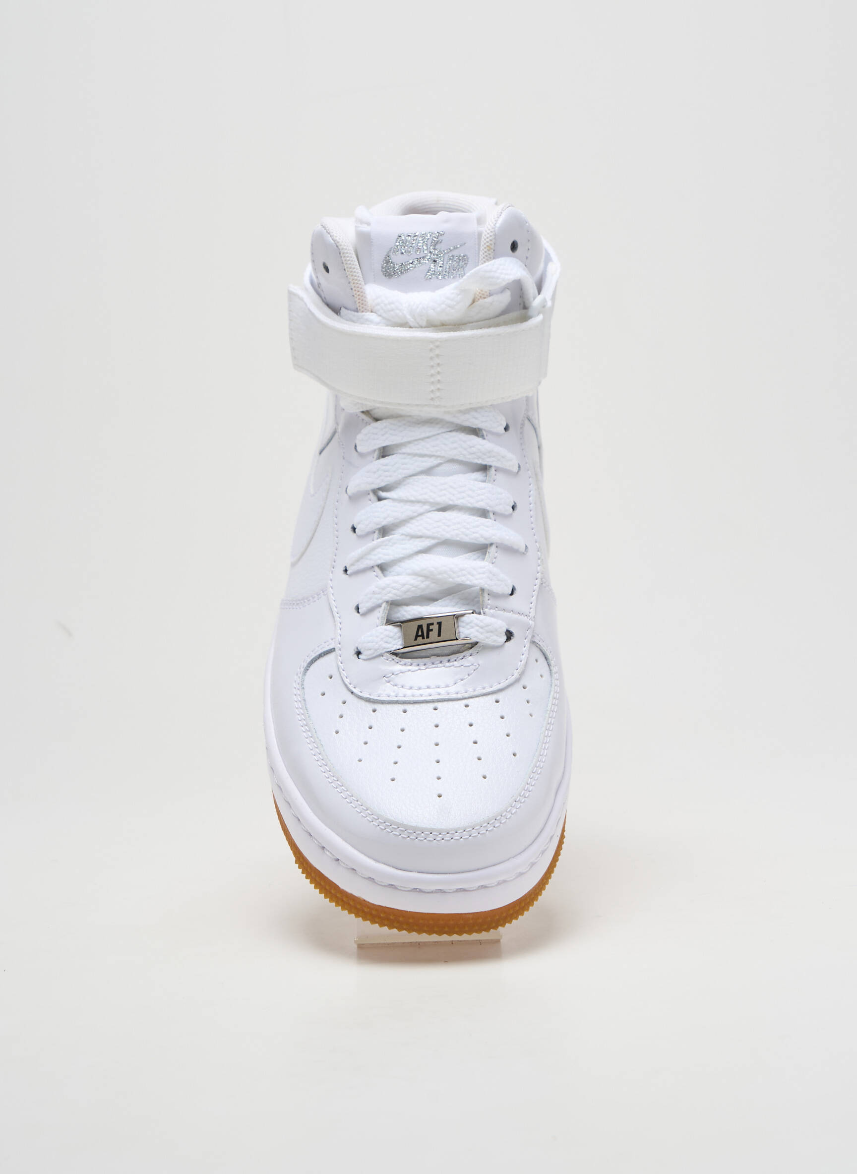 Bėgimo bateliai lygus medžiaga plokščias kulnas iki 3 cm baltas NIKE moteris
