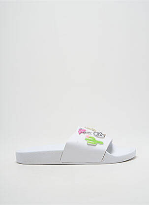 Mule/sabotai pado pėdos arkos plokščias kulnas iki 3 cm baltas THE WHITE BRAND moteris