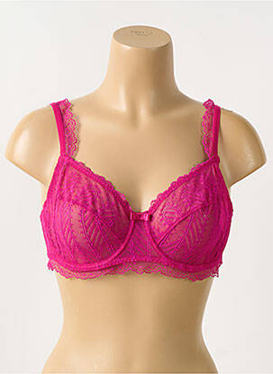 Liemenėlė lengva ir skaidri pilnas palaikantis liemenėlės viršus rožinė SIMONE PERELE moteris