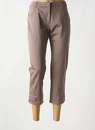 Pusilgių kelnių tamprumas normala dydis rudas CHRISTINE LAURE moteris