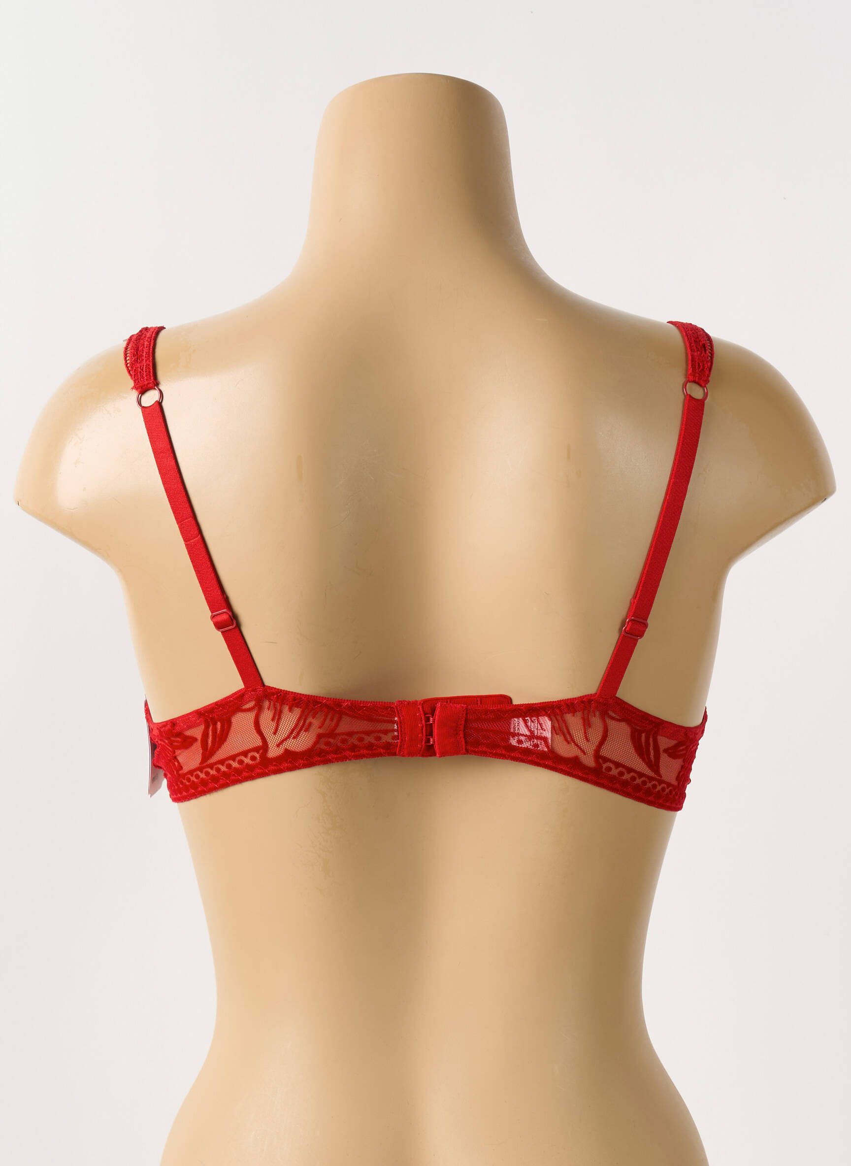 Liemenėlė push-up liemenėlė su aukštu palaikymu push-up liemenėlė su aukštu palaikymu raudona AUBADE moteris