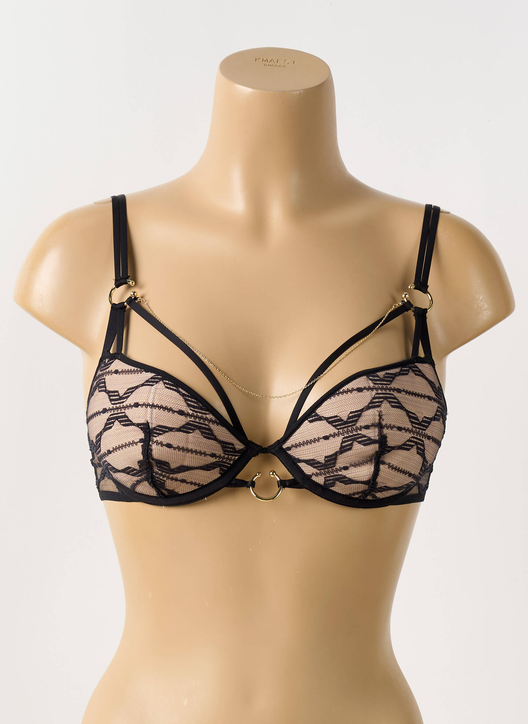 Liemenėlė push-up liemenėlė su aukštu palaikymu push-up liemenėlė su aukštu palaikymu juodas CHANTELLE moteris