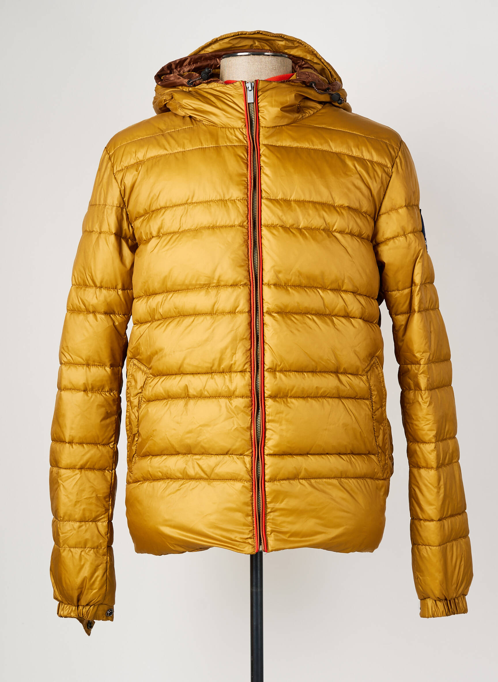 Pūkinė striukė ilgos rankovės su gobtuvu auksas SCOTCH & SODA vyras