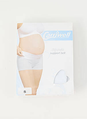 Diržas sustiprintos siūlės baltas CARRIWELL moteris