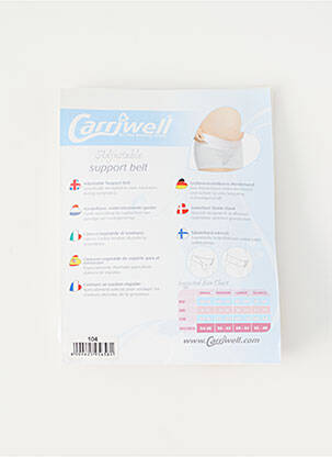 Diržas sustiprintos siūlės baltas CARRIWELL moteris