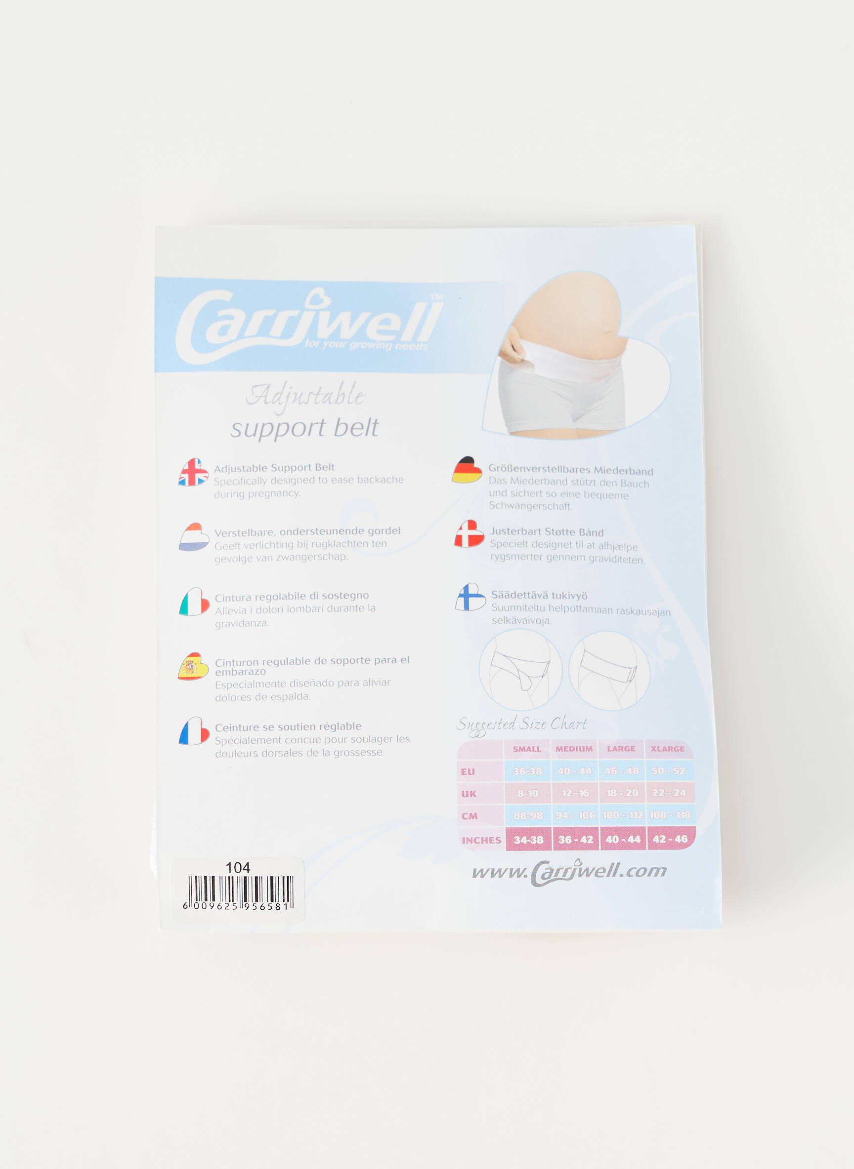 Diržas sustiprintos siūlės baltas CARRIWELL moteris