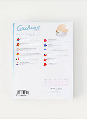 Diržas sustiprintos siūlės baltas CARRIWELL moteris