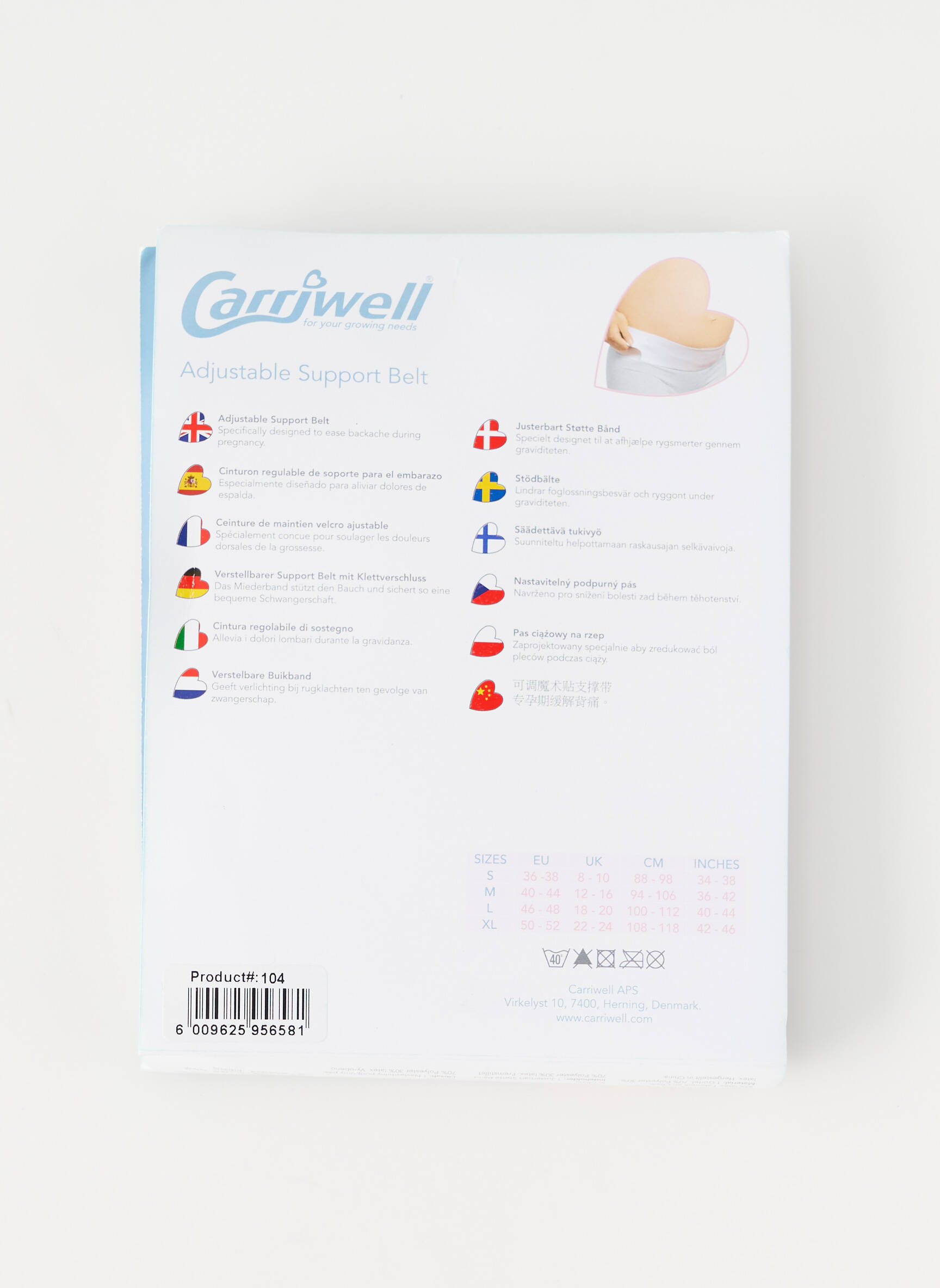 Diržas sustiprintos siūlės baltas CARRIWELL moteris