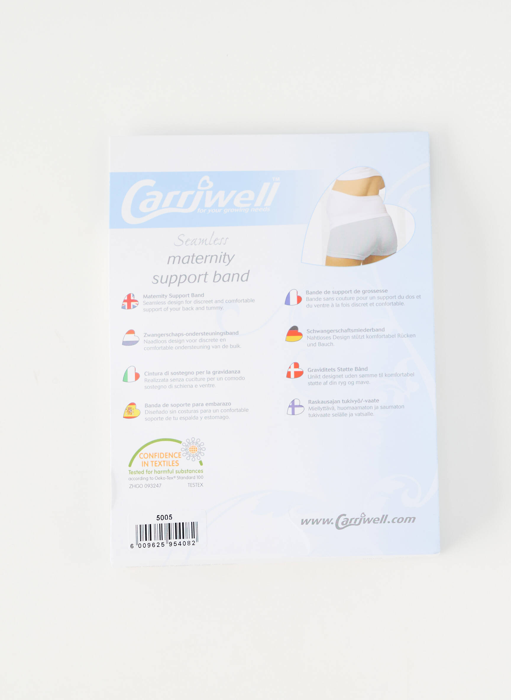 Diržas sustiprintos siūlės baltas CARRIWELL moteris
