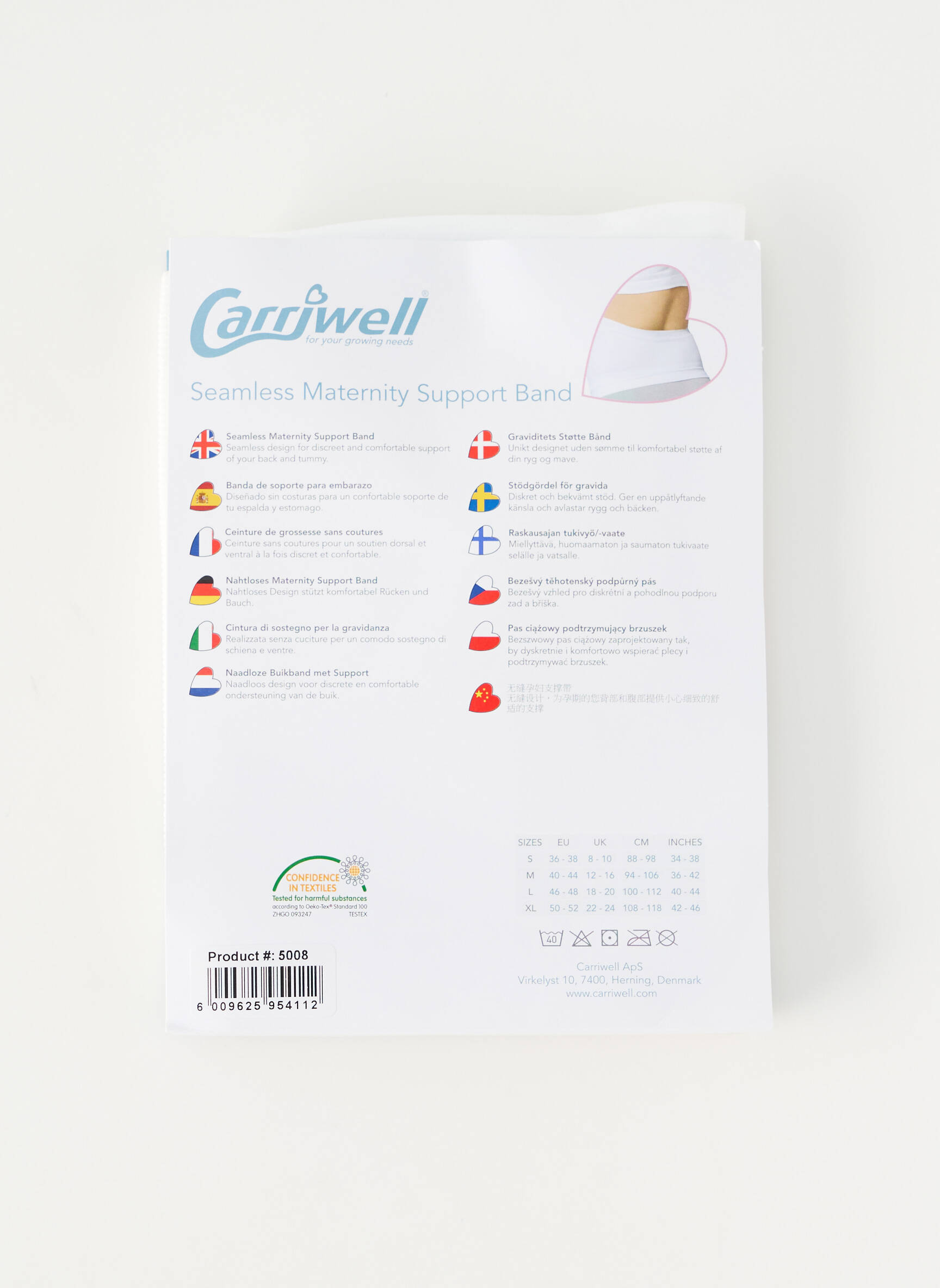 Diržas sustiprintos siūlės baltas CARRIWELL moteris