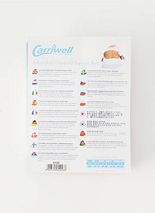 Diržas sustiprintos siūlės baltas CARRIWELL moteris