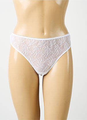 Tanga nėrinių audimas baltas SIMONE PERELE moteris