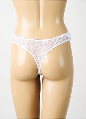 Tanga nėrinių audimas baltas SIMONE PERELE moteris