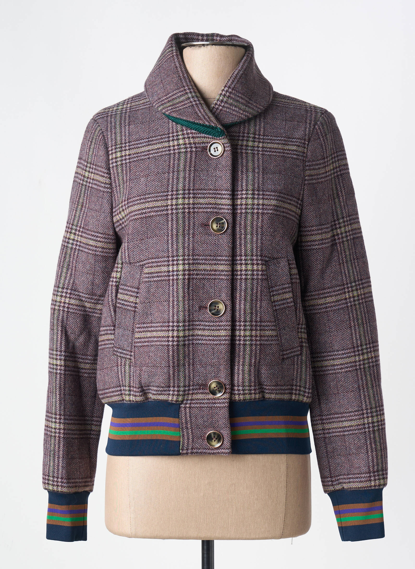 Striukė aukšta apykaklė violetinis TRENCH & COAT moteris