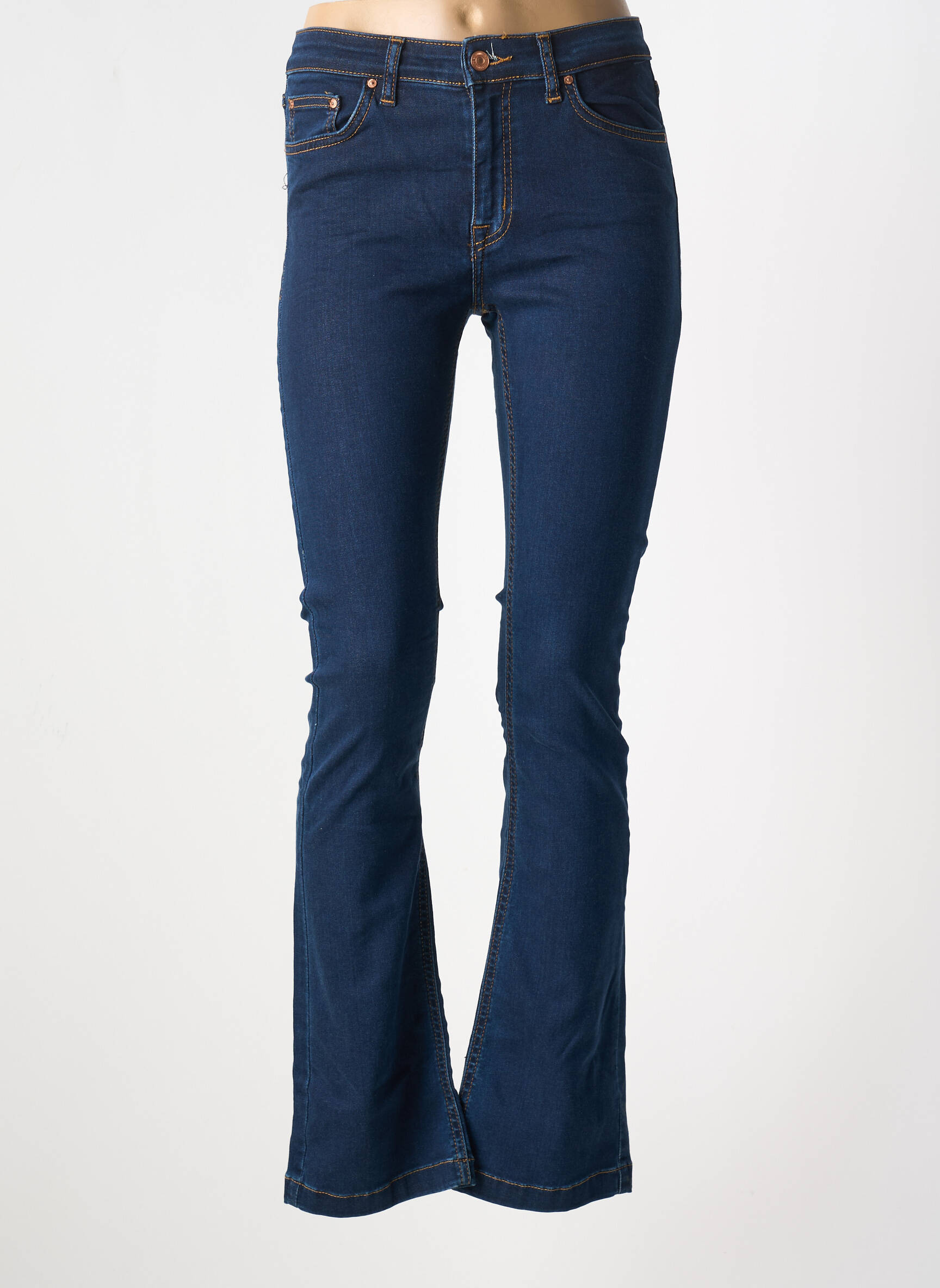 Bootcut džinsai kišenės mėlyna LTB moteris