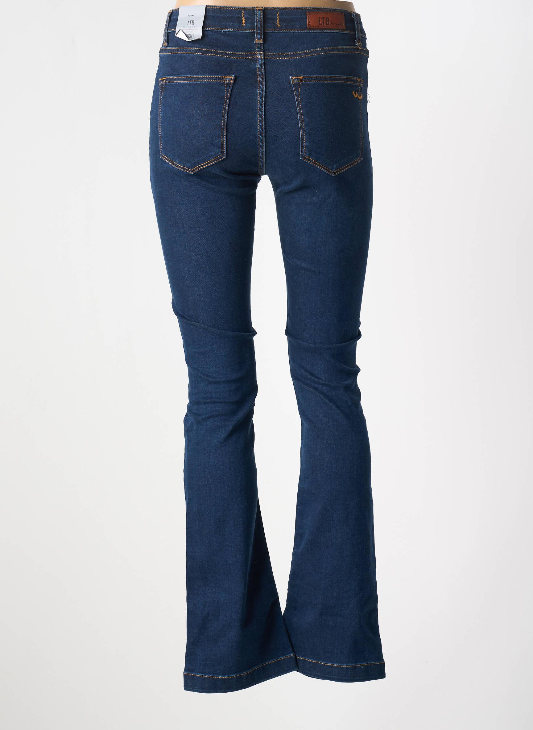 Bootcut džinsai kišenės mėlyna LTB moteris