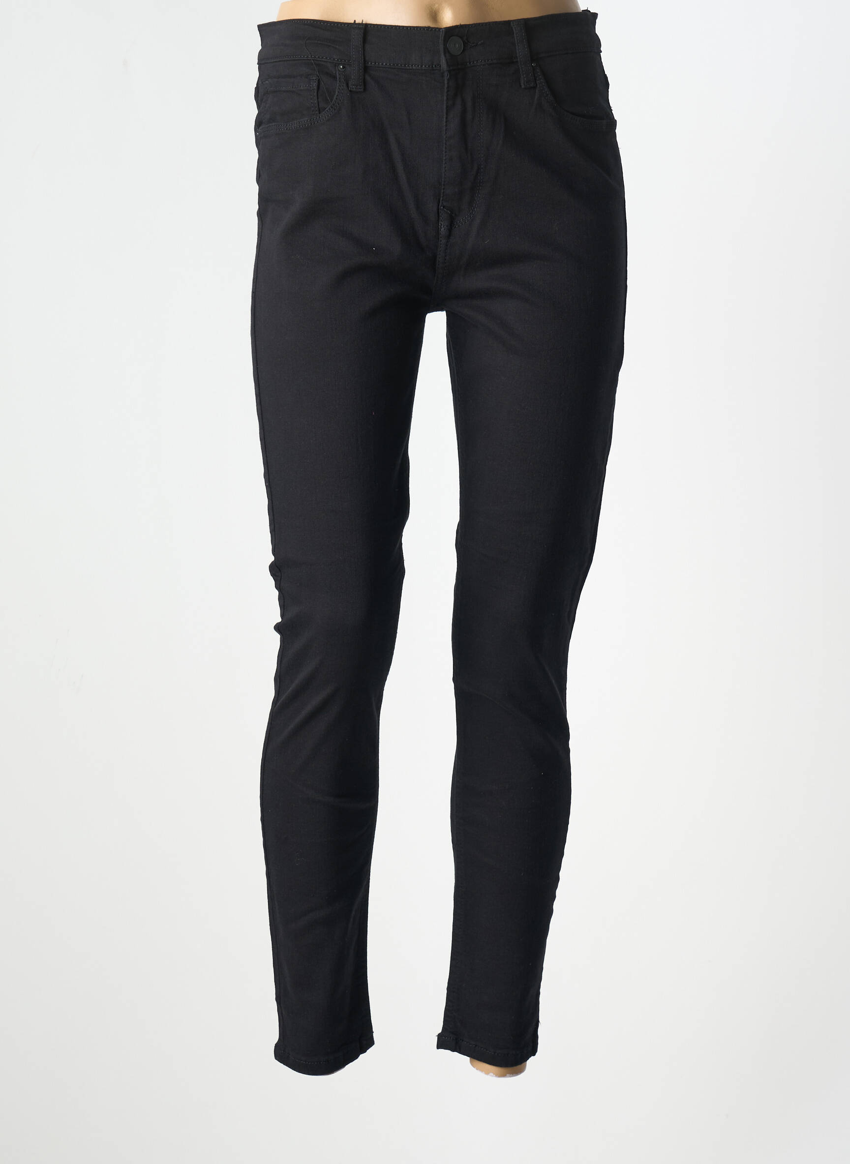 Lieknos džinsai aukšta talija aukšta talija juodas LTB moteris