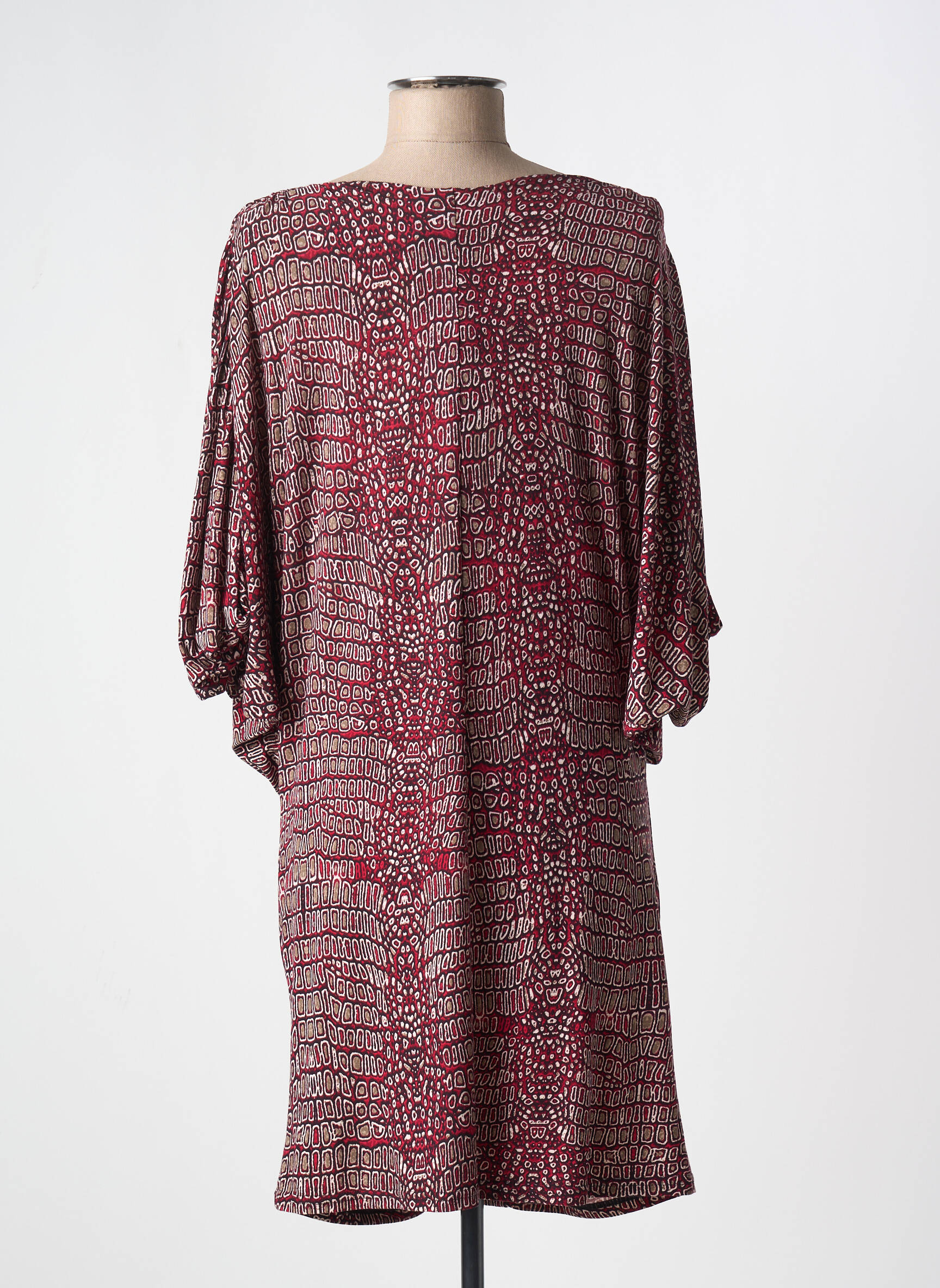 Pusilgių suknelė 3/4 rankovės 3/4 rankovės raudona MARY COOL moteris