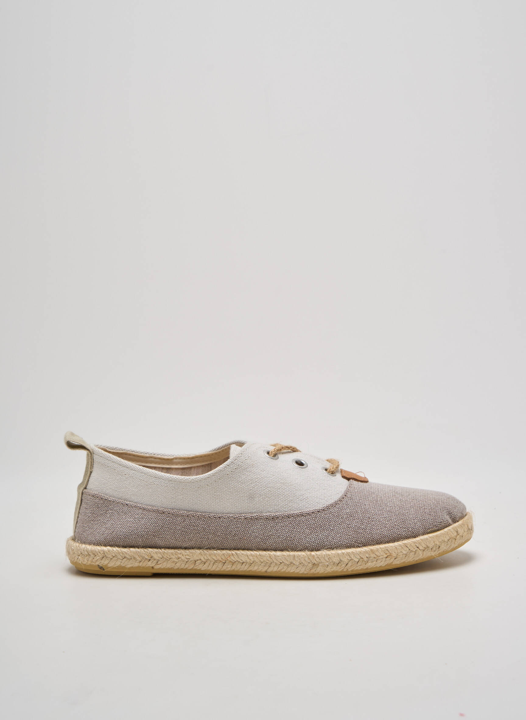 Espadrilės šnervių uždarymas plokščias kulnas iki 3 cm baltas MEDITERRANEA moteris