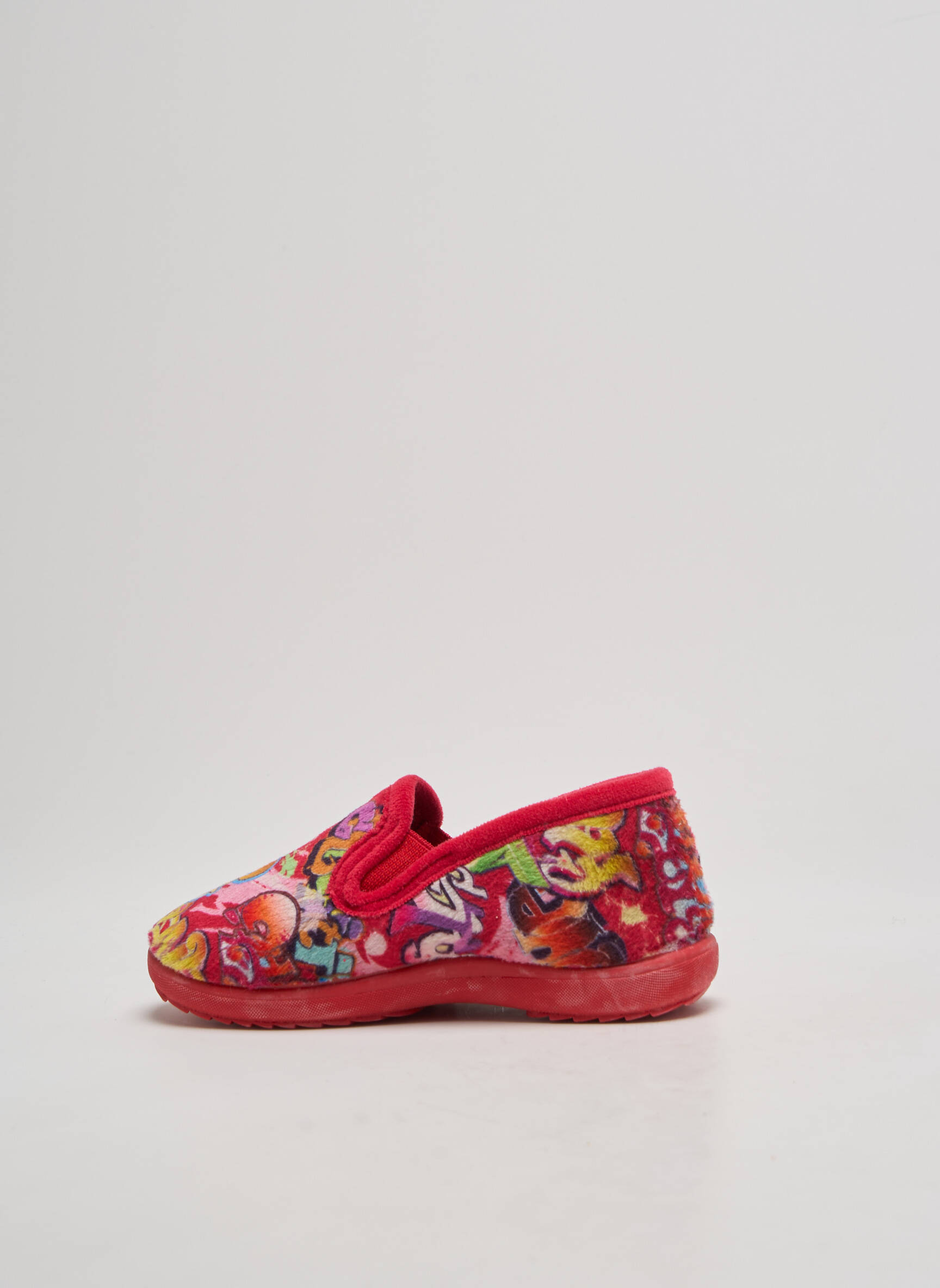 Bateliai/pantofliai aksomo audimas apvalus mygtukas raudona LA MAISON DE L'ESPADRILLE berniukas
