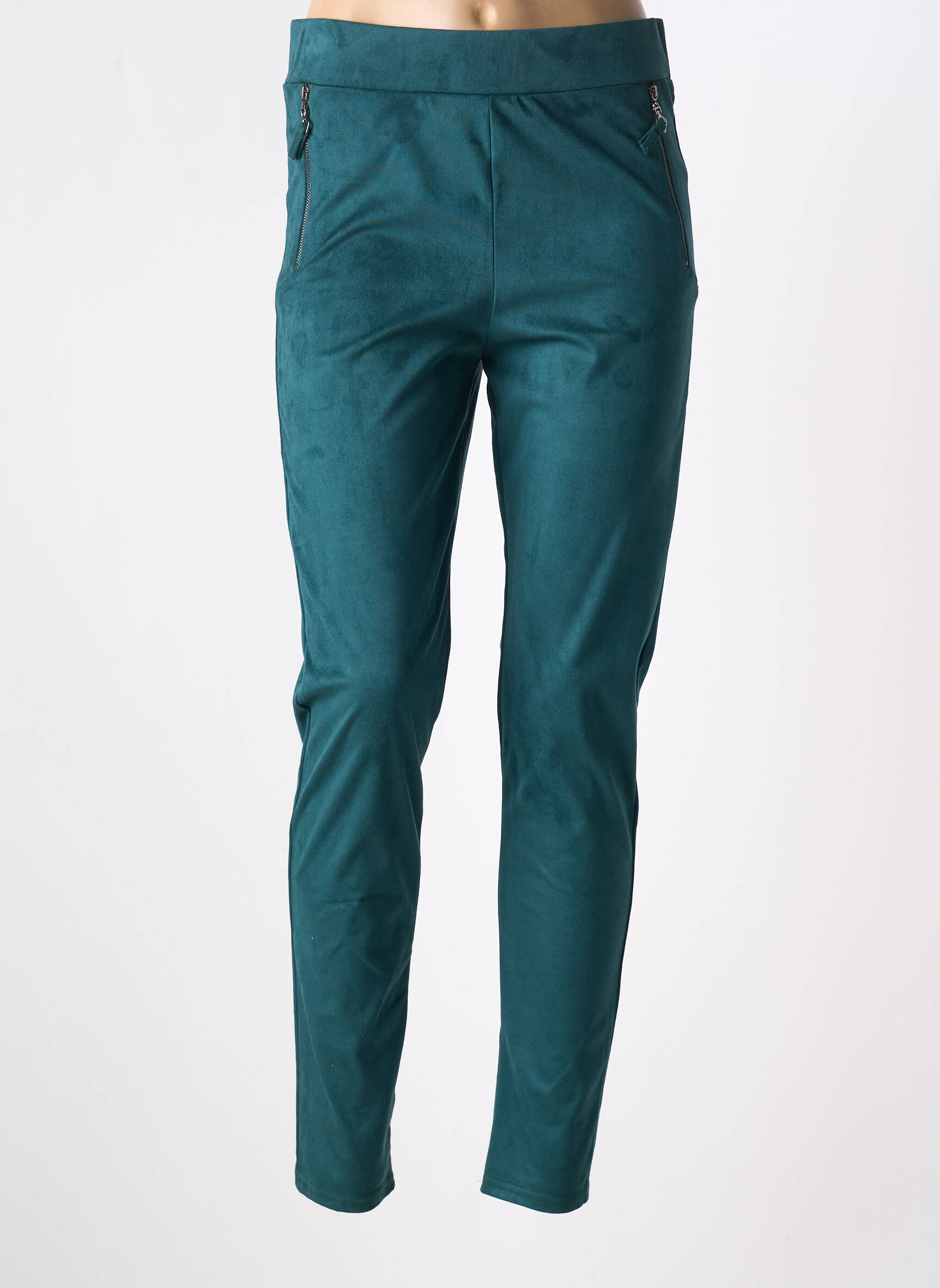 Jegging suedinės audimo technika normala dydis žalias MONACO COLLECTION moteris